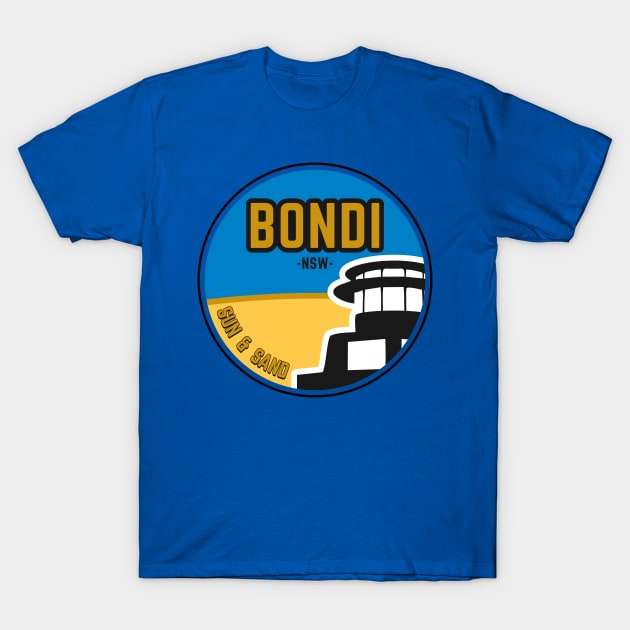 Bondi NSW T-Shirt by Quietly Creative